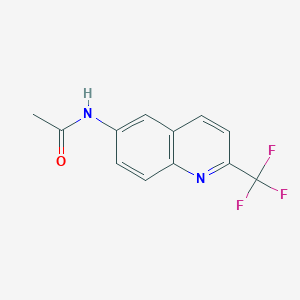 molecular formula C12H9F3N2O B11865510 N-(2-(Trifluoromethyl)quinolin-6-yl)acetamide 