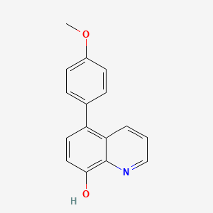 molecular formula C16H13NO2 B11865513 5-(4-Methoxyphenyl)quinolin-8-ol CAS No. 675880-72-5