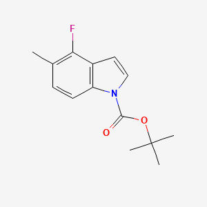 molecular formula C14H16FNO2 B11865557 tert-Butyl 4-fluoro-5-methyl-1H-indole-1-carboxylate 