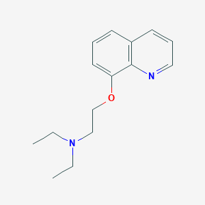 molecular formula C15H20N2O B11865612 N,N-Diethyl-2-(quinolin-8-yloxy)ethanamine CAS No. 125906-52-7