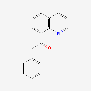 molecular formula C17H13NO B11865616 Ethanone, 2-phenyl-1-(8-quinolinyl)- CAS No. 90029-05-3