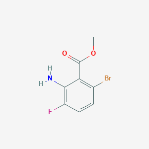 molecular formula C8H7BrFNO2 B11865646 Methyl 2-amino-6-bromo-3-fluorobenzoate 