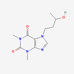 molecular formula C11H16N4O3 B11865654 Theophylline, 7-(3-hydroxybutyl)- CAS No. 21622-64-0