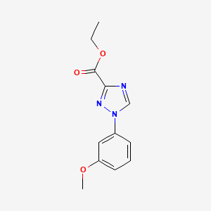 molecular formula C12H13N3O3 B11865742 ethyl 1-(3-methoxyphenyl)-1H-1,2,4-triazole-3-carboxylate CAS No. 1245645-50-4