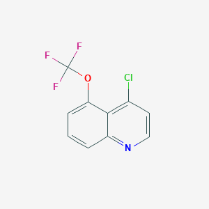 molecular formula C10H5ClF3NO B11865758 4-Chloro-5-(trifluoromethoxy)quinoline CAS No. 40575-20-0