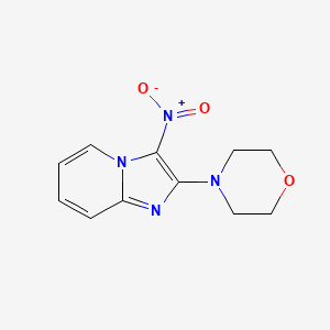 molecular formula C11H12N4O3 B11865834 4-(3-Nitroimidazo[1,2-a]pyridin-2-yl)morpholine CAS No. 62194-99-4