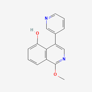 molecular formula C15H12N2O2 B11865927 1-Methoxy-4-(pyridin-3-yl)isoquinolin-5-ol CAS No. 656234-06-9