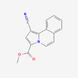 molecular formula C15H10N2O2 B11865946 Methyl 1-cyanopyrrolo[2,1-a]isoquinoline-3-carboxylate CAS No. 838823-88-4