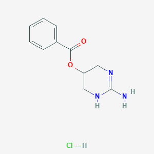 molecular formula C11H14ClN3O2 B011866 5-Benzoyl-2-iminohexahydropyrimidine CAS No. 19623-16-6