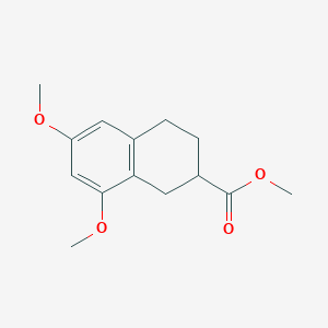 molecular formula C14H18O4 B11866003 Methyl 6,8-dimethoxy-1,2,3,4-tetrahydronaphthalene-2-carboxylate 
