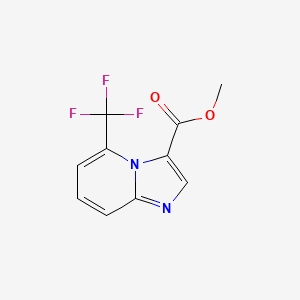 molecular formula C10H7F3N2O2 B11866075 Methyl 5-(trifluoromethyl)imidazo[1,2-a]pyridine-3-carboxylate 