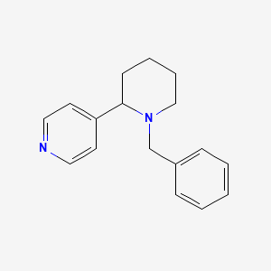 molecular formula C17H20N2 B11866091 4-(1-Benzylpiperidin-2-yl)pyridine 