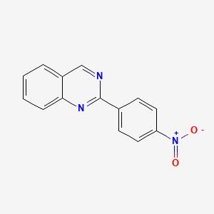 molecular formula C14H9N3O2 B11866124 2-(4-Nitrophenyl)quinazoline 