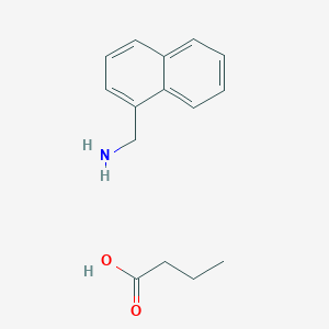 molecular formula C15H19NO2 B11866150 Naphthalen-1-ylmethanamine butyrate CAS No. 675103-54-5