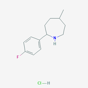 molecular formula C13H19ClFN B11866152 2-(4-Fluorophenyl)-5-methylazepane hydrochloride 