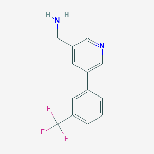 molecular formula C13H11F3N2 B11866156 (5-(3-(Trifluoromethyl)phenyl)pyridin-3-yl)methanamine CAS No. 1356111-01-7