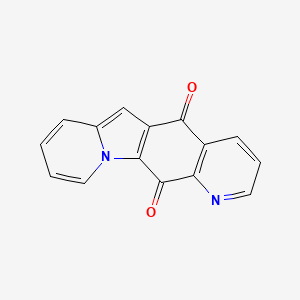 molecular formula C15H8N2O2 B11866162 Indolizino[2,3-g]quinoline-5,12-dione CAS No. 915032-96-1