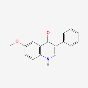 molecular formula C16H13NO2 B11866170 6-Methoxy-3-phenylquinolin-4(1H)-one 