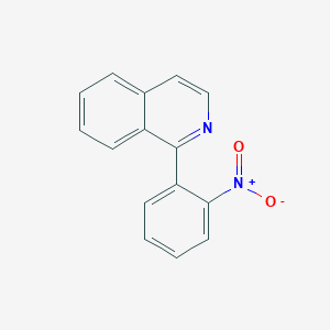 molecular formula C15H10N2O2 B11866228 1-(2-Nitrophenyl)isoquinoline CAS No. 111888-47-2
