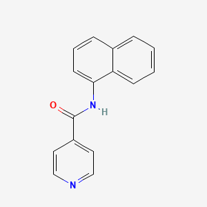 molecular formula C16H12N2O B11866239 N-(Naphthalen-1-yl)isonicotinamide 