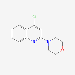 molecular formula C13H13ClN2O B11866252 4-(4-Chloroquinolin-2-yl)morpholine 
