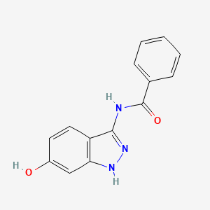 molecular formula C14H11N3O2 B11866323 n-(6-Hydroxy-1h-indazol-3-yl)benzamide CAS No. 511225-25-5
