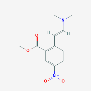 molecular formula C12H14N2O4 B11866339 methyl (E)-2-(2-(dimethylamino)vinyl)-5-nitrobenzoate 