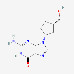 molecular formula C11H15N5O2 B11866393 2-Amino-9-(cis-3-(hydroxymethyl)cyclopentyl)-1H-purin-6(9H)-one 