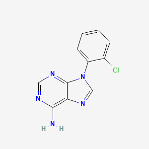 molecular formula C11H8ClN5 B11866429 9-(2-Chlorophenyl)-9h-purin-6-amine CAS No. 5444-41-7