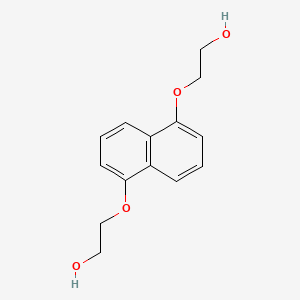 molecular formula C14H16O4 B11866487 2,2'-(Naphthalene-1,5-diylbis(oxy))diethanol CAS No. 14031-45-9