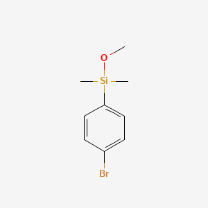 molecular formula C9H13BrOSi B11866523 Silane, (4-bromophenyl)methoxydimethyl- CAS No. 17021-92-0