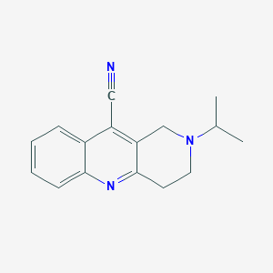 molecular formula C16H17N3 B11866539 2-Isopropyl-1,2,3,4-tetrahydrobenzo[b][1,6]naphthyridine-10-carbonitrile 