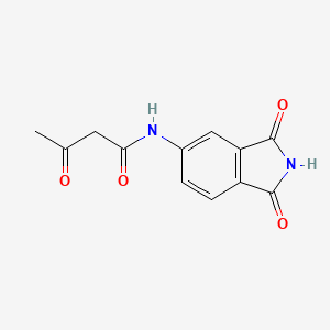 molecular formula C12H10N2O4 B11866573 N-(1,3-Dioxo-2,3-dihydro-1H-isoindol-5-yl)-3-oxobutanamide CAS No. 68093-84-5