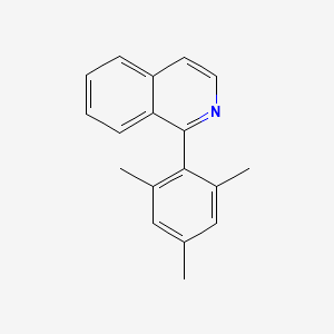 molecular formula C18H17N B11866595 Isoquinoline, 1-(2,4,6-trimethylphenyl)- CAS No. 634613-70-0