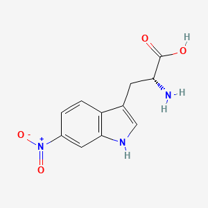 molecular formula C11H11N3O4 B11866650 6-Nitro-d-tryptophan CAS No. 56937-50-9