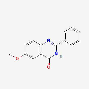 molecular formula C15H12N2O2 B11866659 6-Methoxy-2-phenylquinazolin-4(3H)-one CAS No. 1151-70-8