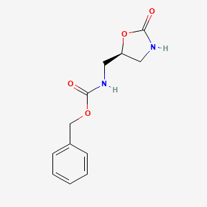 molecular formula C12H14N2O4 B11866724 benzyl N-[[(5S)-2-oxo-1,3-oxazolidin-5-yl]methyl]carbamate 