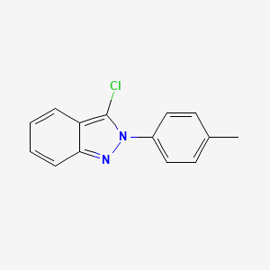 molecular formula C14H11ClN2 B11866751 3-Chloro-2-(4-methylphenyl)-2H-indazole CAS No. 70704-41-5