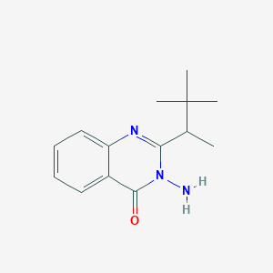 molecular formula C14H19N3O B11866769 3-Amino-2-(3,3-dimethylbutan-2-yl)quinazolin-4(3H)-one CAS No. 116065-10-2