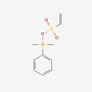 molecular formula C10H14O3SSi B11866845 Dimethyl(phenyl)silyl ethenesulfonate CAS No. 62381-62-8