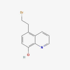 molecular formula C11H10BrNO B11866852 5-(2-Bromoethyl)quinolin-8-ol CAS No. 94136-01-3