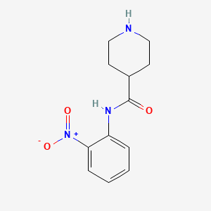 molecular formula C12H15N3O3 B11866866 N-(2-Nitrophenyl)piperidine-4-carboxamide CAS No. 883106-60-3