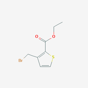 molecular formula C8H9BrO2S B11866874 Ethyl 3-(bromomethyl)thiophene-2-carboxylate CAS No. 14300-65-3
