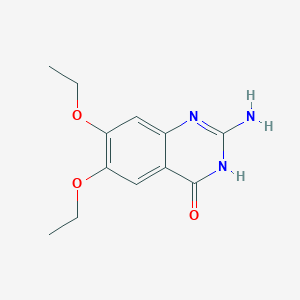 molecular formula C12H15N3O3 B11866891 2-Amino-6,7-diethoxyquinazolin-4(1H)-one 