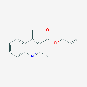 molecular formula C15H15NO2 B11866893 Prop-2-en-1-yl 2,4-dimethylquinoline-3-carboxylate CAS No. 922527-27-3