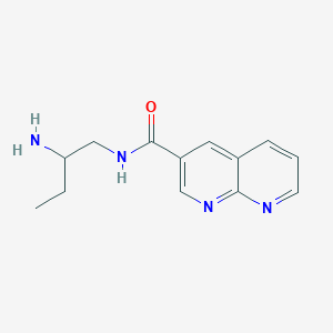 molecular formula C13H16N4O B11866901 N-(2-Aminobutyl)-1,8-naphthyridine-3-carboxamide 