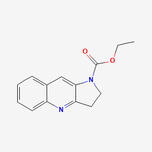 molecular formula C14H14N2O2 B11866921 Ethyl 2,3-dihydro-1h-pyrrolo[3,2-b]quinoline-1-carboxylate CAS No. 26862-72-6