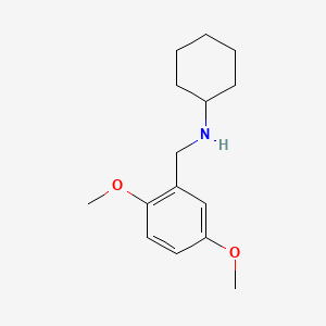 molecular formula C15H23NO2 B11866934 N-(2,5-dimethoxybenzyl)cyclohexanamine CAS No. 879619-96-2