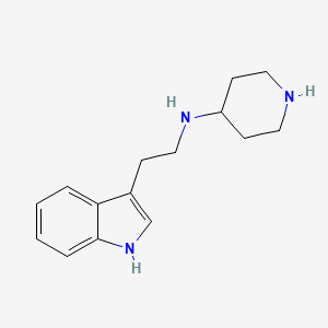molecular formula C15H21N3 B11866961 N-(2-(1H-Indol-3-yl)ethyl)piperidin-4-amine 