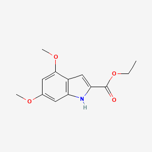 molecular formula C13H15NO4 B11866969 ethyl 4,6-dimethoxy-1H-indole-2-carboxylate 